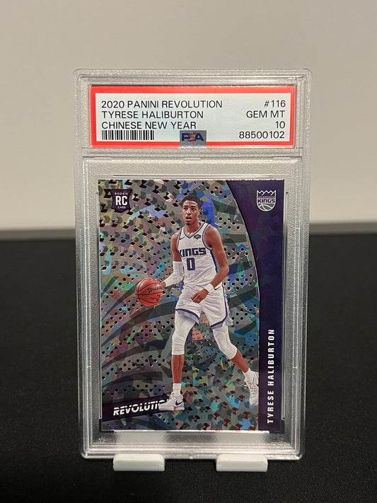 2020 PANINI REVOLUTION
TYRESE HALIBURTON CHINESE NEW YEAR PSA 10