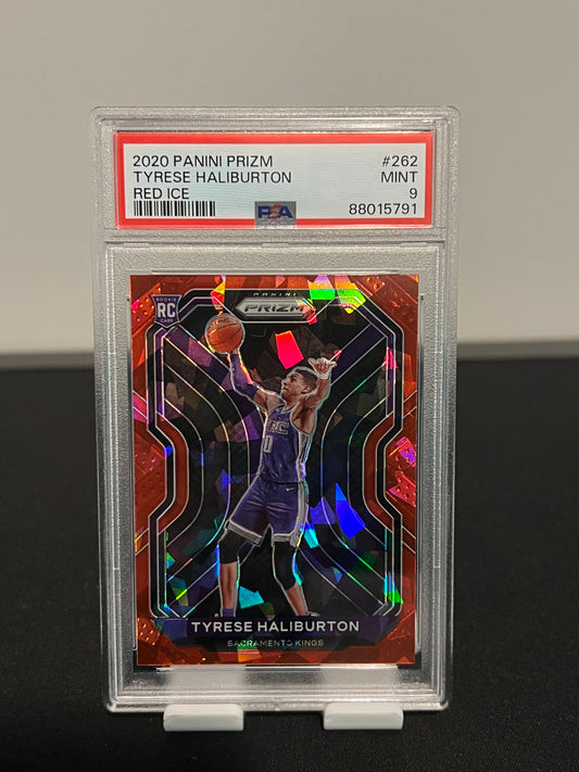 2020 PANINI PRIZM TYRESE HALIBURTON
RED ICE PSA 9